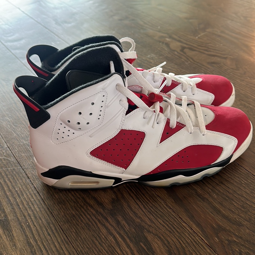 100% Authentic Air Jordan 6 “Carmine” Sneakers
